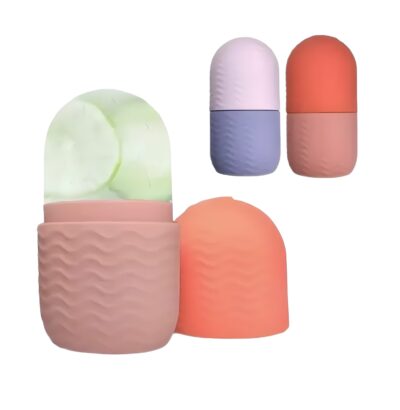 Masajeador facial de silicona con terapia fría
