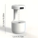Humidificador antigravedad con luz y reloj