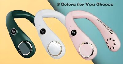 Ventilador portátil con pantalla LED